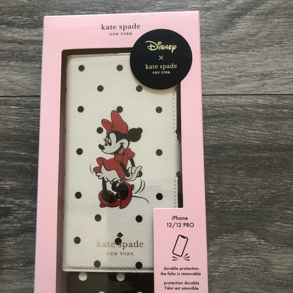 Disney x Kate Spade New York Minnie Mouse Magnetic Folio Case iPhone 12/12 PRO - Picture 6 of 9